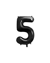 Foil Balloon Number ''5'', 86cm, black