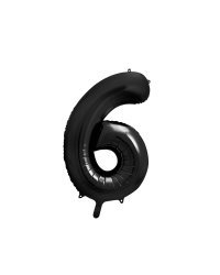 Foil Balloon Number ''6'', 86cm, black