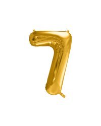 Foil Balloon Number ''7'', 86cm, gold