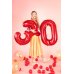 Foil Balloon Number ''9'', 86cm, red