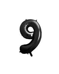 Foil Balloon Number ''9'', 86cm, black