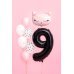 Foil Balloon Number ''9'', 86cm, black