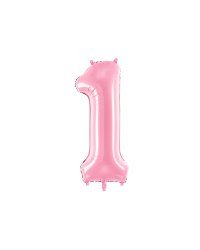 Foil Balloon Number ''1'', 86cm, pink