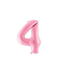 Foil Balloon Number ''4'', 86cm, pink