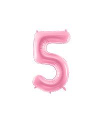 Foil Balloon Number ''5'', 86cm, pink