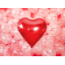 Foil Balloon Heart, 61cm, red