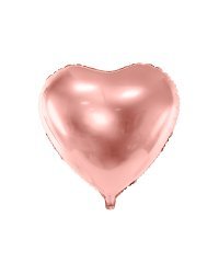 Foil Balloon Heart, 61cm, rose gold