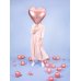 Foil Balloon Heart, 61cm, rose gold