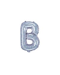 Foil Balloon Letter ''B'', 35cm, holographic