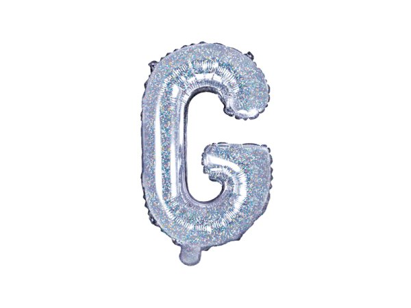 Foil Balloon Letter ''G'', 35cm, holographic