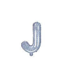 Foil Balloon Letter ''J'', 35cm, holographic