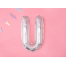 Foil Balloon Letter ''U'', 35cm, holographic