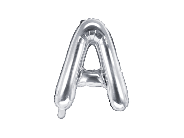 Foil Balloon Letter ''A'', 35cm, silver