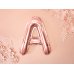 Foil Balloon Letter ''A'', 35cm, rose gold