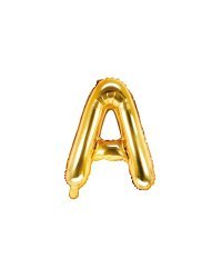 Foil Balloon Letter ''A'', 35cm, gold