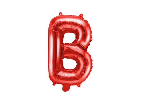 Foil Balloon Letter ''B'', 35cm, red