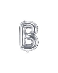 Foil Balloon Letter ''B'', 35cm, silver