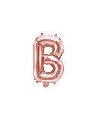 Foil Balloon Letter ''B'', 35cm, rose gold