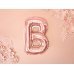 Foil Balloon Letter ''B'', 35cm, rose gold