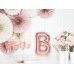 Foil Balloon Letter ''B'', 35cm, rose gold