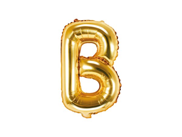 Foil Balloon Letter ''B'', 35cm, gold