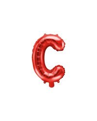 Foil Balloon Letter ''C'', 35cm, red