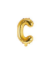 Foil Balloon Letter ''C'', 35cm, gold