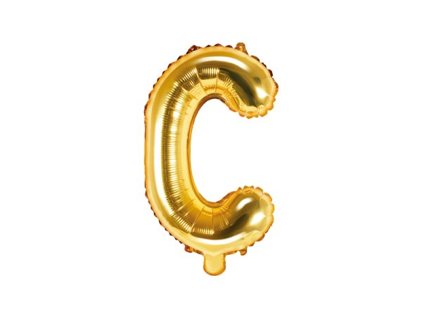 Foil Balloon Letter ''C'', 35cm, gold