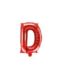 Foil Balloon Letter ''D'', 35cm, red