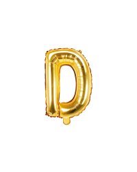 Foil Balloon Letter ''D'', 35cm, gold