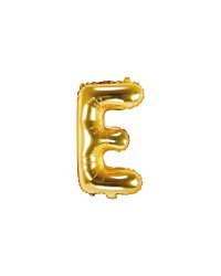 Foil Balloon Letter ''E'', 35cm, gold