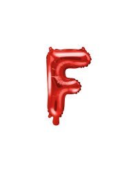 Foil Balloon Letter ''F'', 35cm, red