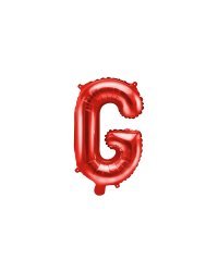 Foil Balloon Letter ''G'', 35cm, red