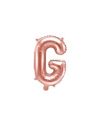 Foil Balloon Letter ''G'', 35cm, rose gold