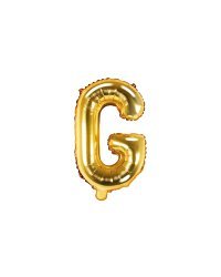 Foil Balloon Letter ''G'', 35cm, gold