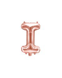 Foil Balloon Letter ''I'', 35cm, rose gold