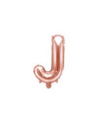 Foil Balloon Letter ''J'', 35cm, rose gold