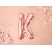 Foil Balloon Letter ''K'', 35cm, rose gold