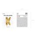 Foil Balloon Letter ''K'', 35cm, gold