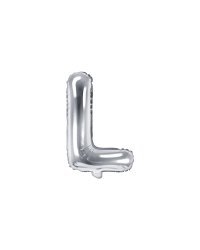 Foil Balloon Letter ''L'', 35cm, silver