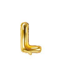 Foil Balloon Letter ''L'', 35cm, gold