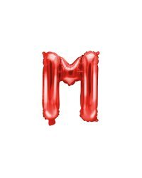 Foil Balloon Letter ''M'', 35cm, red