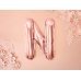 Foil Balloon Letter ''N'', 35cm, rose gold