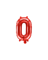 Foil Balloon Letter ''O'', 35cm, red