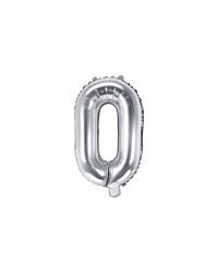 Foil Balloon Letter ''O'', 35cm, silver