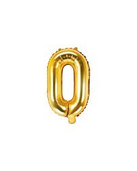 Foil Balloon Letter ''O'', 35cm, gold