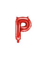 Foil Balloon Letter ''P'', 35cm, red