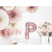 Foil Balloon Letter ''P'', 35cm, rose gold