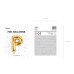 Foil Balloon Letter ''P'', 35cm, gold, 1piece