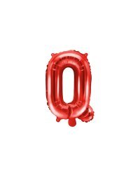 Foil Balloon Letter ''Q'', 35cm, red